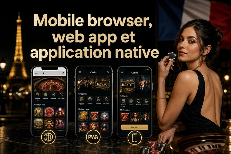 Mobile browser, web app et application native