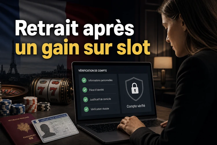 Retrait après un gain sur slot
